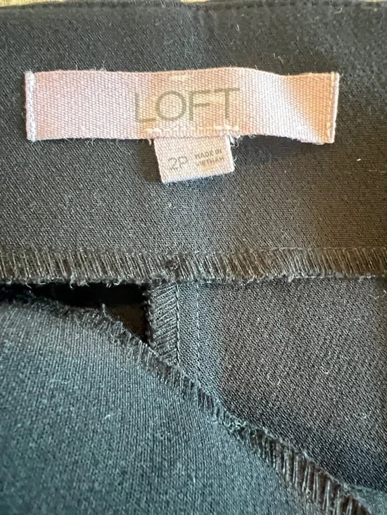 LOFT Black Wide-Leg Trousers - Picture 3 of 3